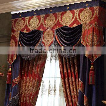 Charming Festive Wedding Jacquard Bedroom Window Panel Drape Curtain, Luxury Ready Made Window Curtain photo-2