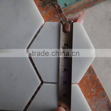 Bianco Carrara White Marble Mosaic Tile 12x12 Small Hexagon Competitive Price photo-4