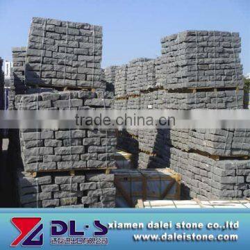 Black basalt pave stone