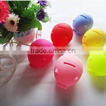 Cute Silicone Small Piggy Bank, Kids Pigg Bank as Decorative Christmas Gift