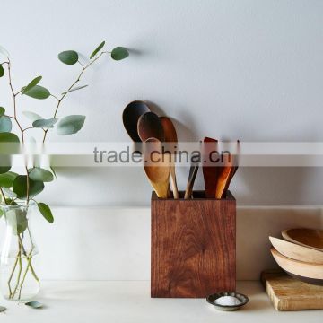 Walnut Kitchen Utensil Holder