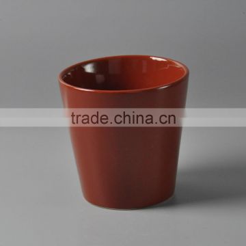 Ceramic bright colored flower pots