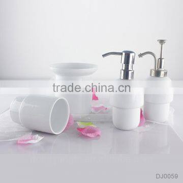 Factory wholesale hotel porcelain bathroom accessories, ceramic bath accessories