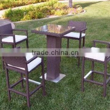 2017 Trade Assurance High Quality Guaranteed PE Rattan Resin Wicker Glassic Table Set for Garden and Patio photo-3
