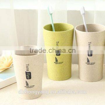 New Design Natural Environmental Protection Wheat Biodegradable Cups for Brushing Teeth photo-2