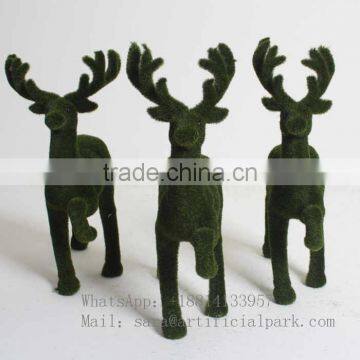 Grass Moss Topiary Animals for Office Decoration photo-4
