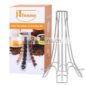 Eiffel Tower Coffee Pod Holder Brand New Rust Resistant Coffee Cup Holder, Silver photo-4