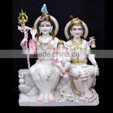 Marble Shiv Parvati Statue, Marble Gauri Shankar Statue