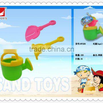 plastic 3PCS beach toys play set with watering can for children at good price