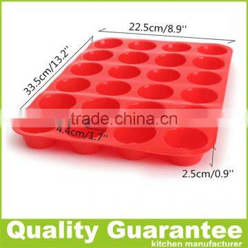 24 Holes Mini Round Silicone Muffin Pan Easy Cake Mold Microwave Oven Cake Pan Cookie Pan photo-4