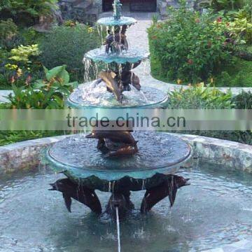 High Quality Garden Decoration Outdoor Dolphin Water Fountain photo-2