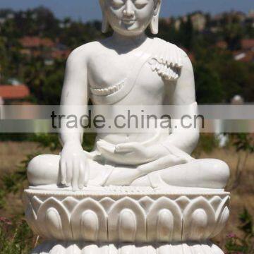Large Garden Sculpture Natural Stone Buddha Marble Statue for Sale photo-2