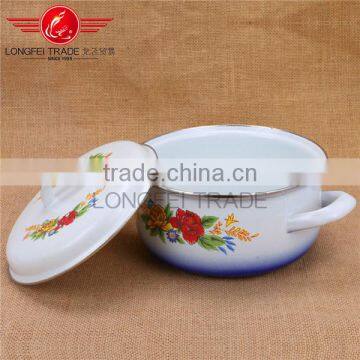 Cheap Price 5pcs Persimmon Typemulti-purpose Enamel Casserole / Cookware Set photo-4