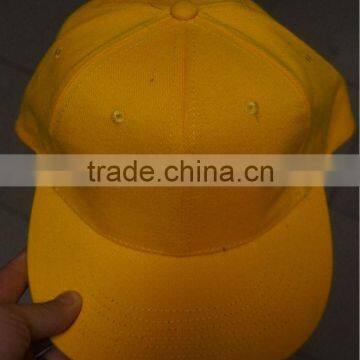 heavy brushed cotton flat brim baseball cap