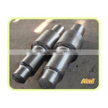 High quality rolling mill forging steel back up rolls with shaft manufacturers for grinding mill