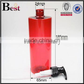 2017 China Wholesaler 500ml Plastic Spray Bottle Red Plastic Spray Bottle Square Shoulder Plastic Spray Bottle With Black Pump photo-6