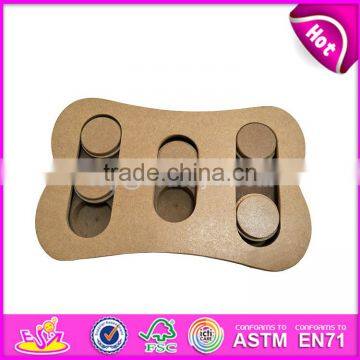 Wholesale Creative Paw Shape Wooden Interactive Dog Toys Best Design Pet IQ Training Wooden Interactive Dog Toys W06F035 photo-3