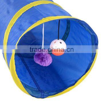 Pet Tunnel Cat Kitten Gog Ferrets Rabbits Crinkle Tunnel With Ring Bell Toy Foldable photo-3