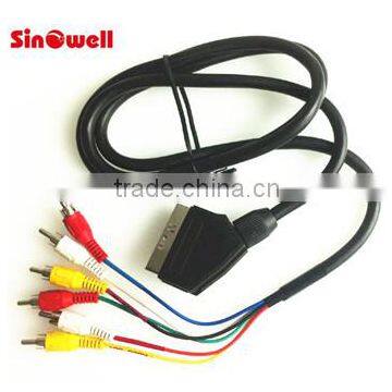 1.5M - 6 RCA to SCART Cable photo-2