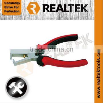 Professional Nickel-planted Wire Stripping Pliers With Bi-color Plastic Handles