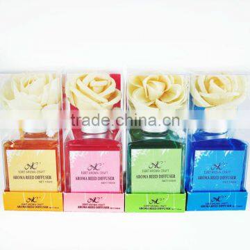 Popular Customized Glass Bottle With Rattan Sticks for Paper Flower Reed Diffuser photo-3