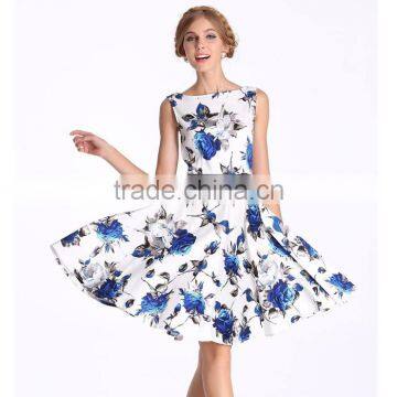 Classic Vintage Retro 50S Floral Rockabilly Swing Dress