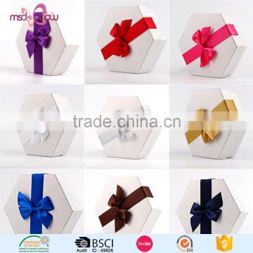 Custom Pre-tied Satin Ribbon Bow With Double-sided Adhesive for Gift Box photo-5