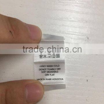 Custom Satin Printed Label, Neck Label, Care Label
