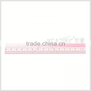 Kearing 1.2mm thick 20cm&8" flexible garment ruler for sewing garment measurement in sandwich line printing #B-56