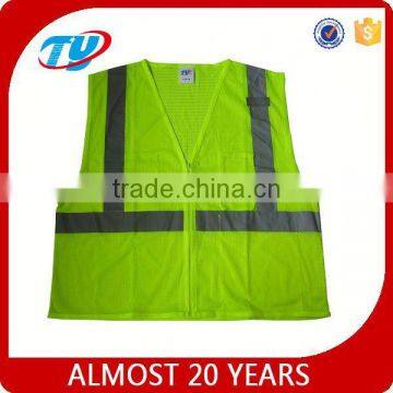 bright yellow reflecting vest