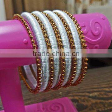 Indian Bangle Sets ,Stylish Silk Thread Bangles photo-5