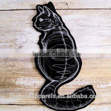 Custom High Quality Embroidered Cat Demon, Fox Demonpatch for Clothes Embroidery Patch Made in China Choose Size/color photo-2