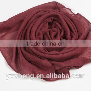 Newest Style Baby Girl Easy-taking Organic Wide Cotton Plain Baby Scarf photo-5