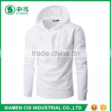 Morden Fashion Custom Logo Pure Color Double Zip Up Mens Sublimation Black Hoodie photo-2