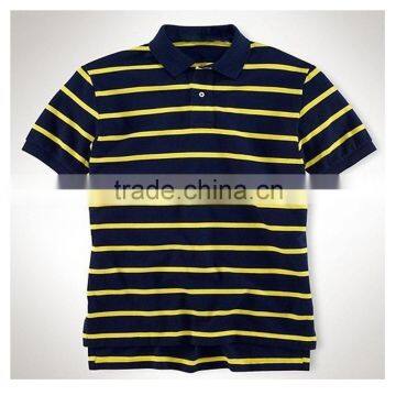 Mens Stripped Polo Shirt, 100% Ctn, Yarn Dyed Stripped, Pique, 220 Gsm