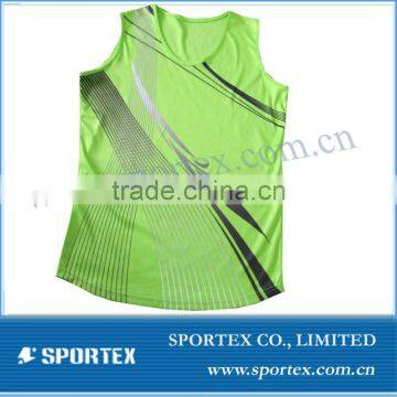 Sublimated running singlet / high quality running vest / shirt for running