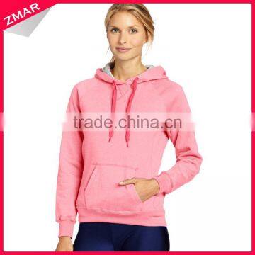 Bulk Designer Different Color Hot Sale Plain Design Fashion Pullover Women Hoodie