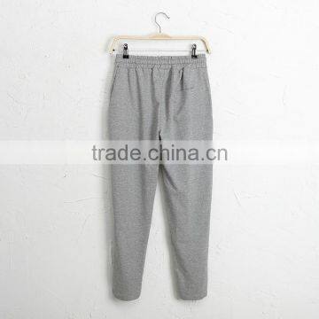 OEM factory 100% cotton men pants with side pockets and logo print