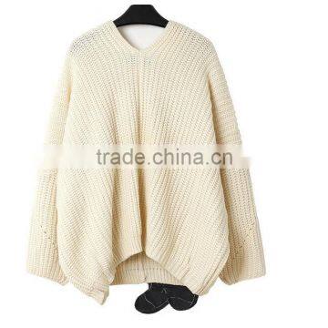 M1209 Runwaylover 2016 Latest Design Fashion Ladies V-neck Sequin Cartoon Figure Letter Pattern Sweater photo-6