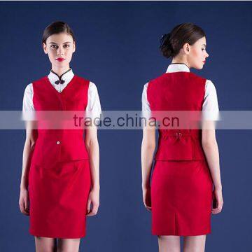 5 Colours Available Chantilly and Slim Fit Wholesale Formal Airline Uniforms of Women photo-5