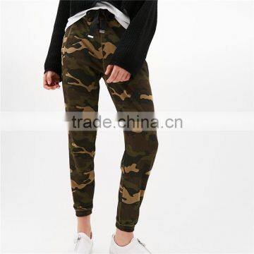 Joggers Camouflage Plush Womens Khaki Work Pants With Elastic Rope photo-5