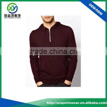 2017 latest design Hoodies,kangaroo pocket Sweatshirts,dark red Hoody