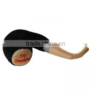 No Smoking Plush Pipe Squeaky Funny Dog Chew Toys photo-3