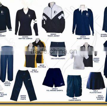 Custom logo high quality cheap price school uniforms set design wholesale China