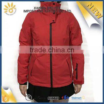 Top quality custom colorful outerwear lady active ski jacket