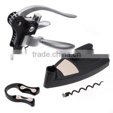 Rabbit Shape Red Wine Opener Tool Kit Cork Bottle Tire Corkscrew Collar Pourer Gift Set With Bo Wine Accessory photo-3