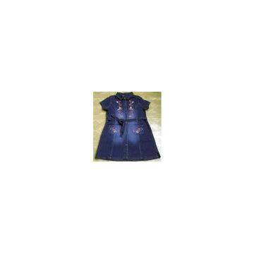 United States Girls Denim Dress / Long Frock Stocks
