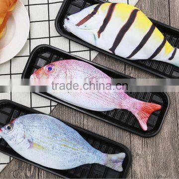 Creative Novel Zipper Simulated Fish Shaped Pencil Bag Case photo-2