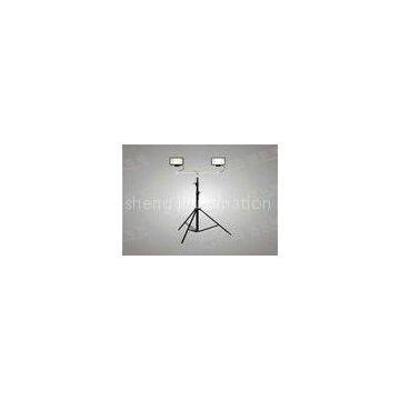 2 * 500w 2 * 10000lm Telescopic Light Tower For Workshop Emergency Lighting