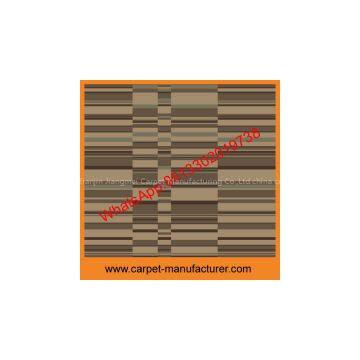 Modern Pattern Jacquard Cut Loop Hotel pp Carpet Tiles With Non-woven Fabric